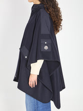 MONCLER OS wool and nylon cape