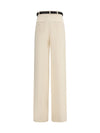 elegant pants with belt