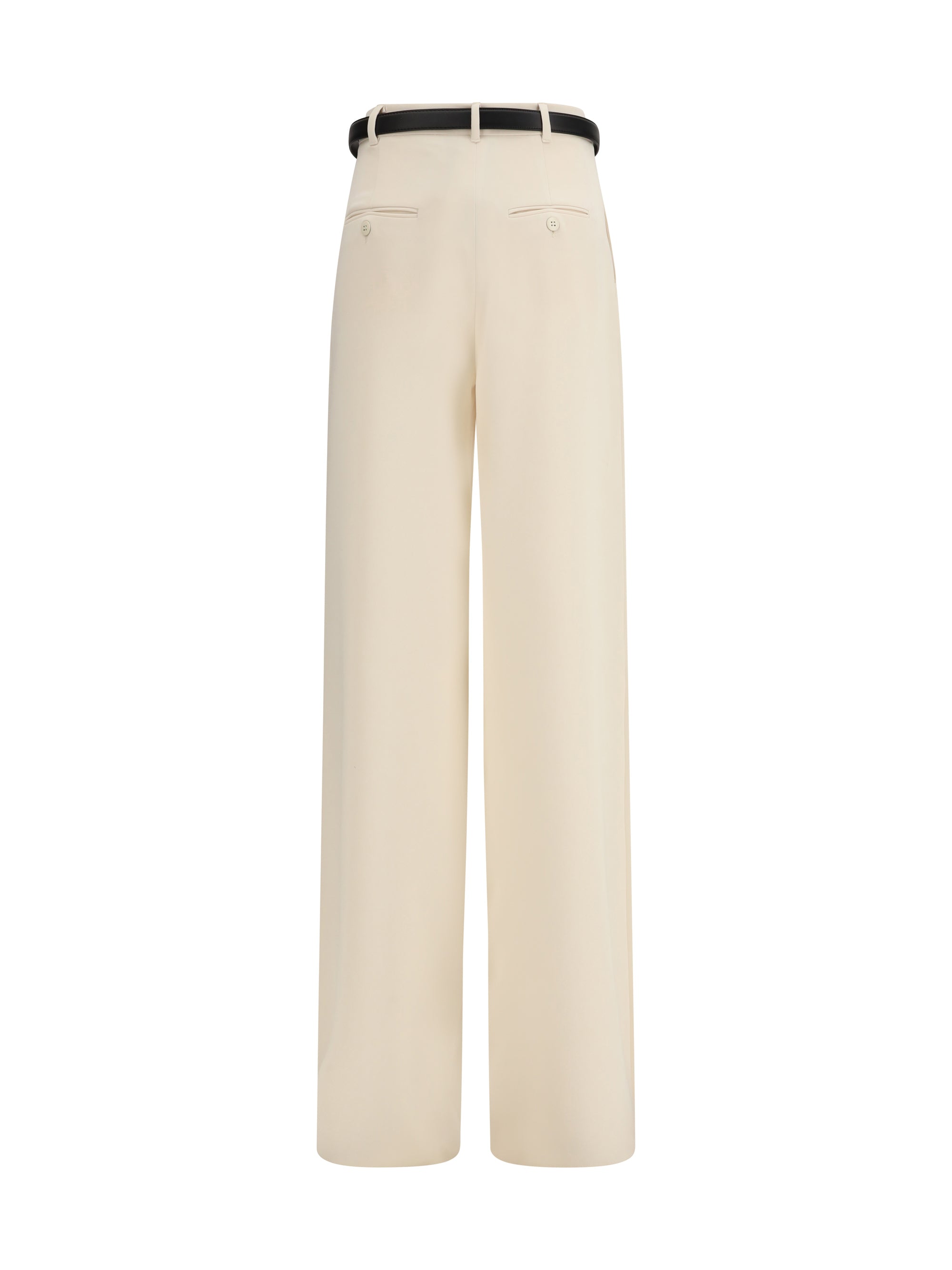 elegant pants with belt