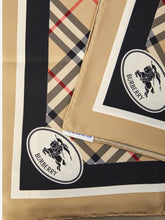 BURBERRY OS check silk scarf
