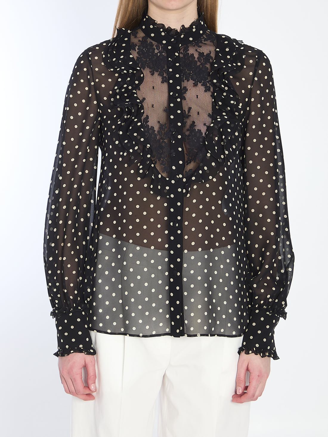 VALENTINO GARAVANI 40 shirt with polka dots