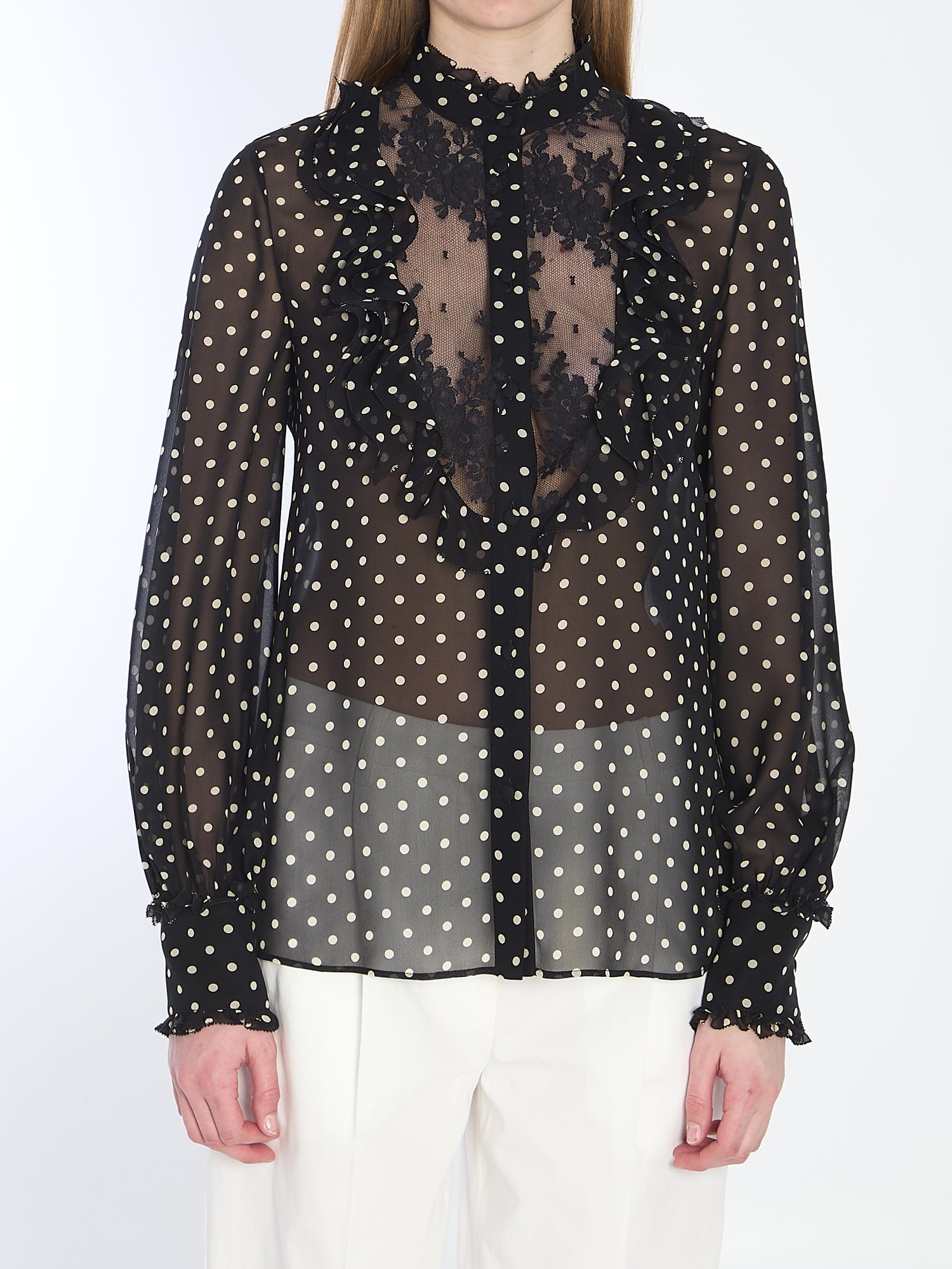VALENTINO GARAVANI 40 shirt with polka dots