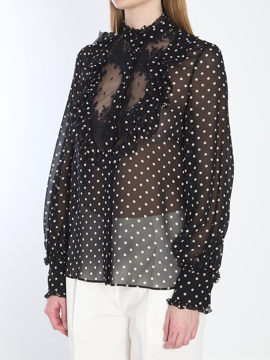 VALENTINO GARAVANI 40 shirt with polka dots
