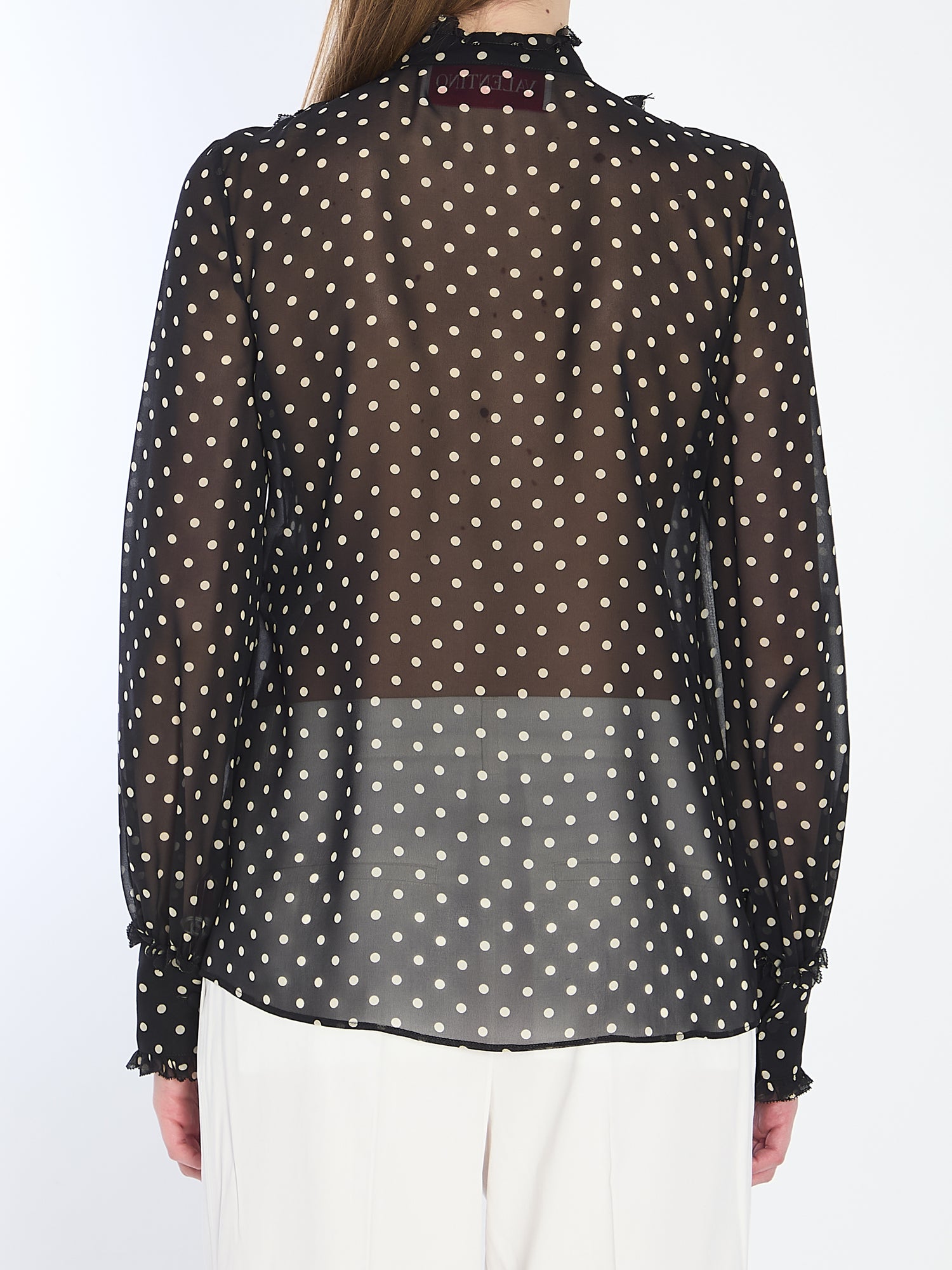 VALENTINO GARAVANI 40 shirt with polka dots
