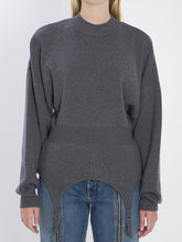 JEAN PAUL GAULTIER M pullover with lingerie garter