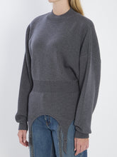 JEAN PAUL GAULTIER M pullover with lingerie garter