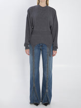 JEAN PAUL GAULTIER M pullover with lingerie garter