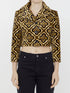 ETRO 40 velvet cropped jacket