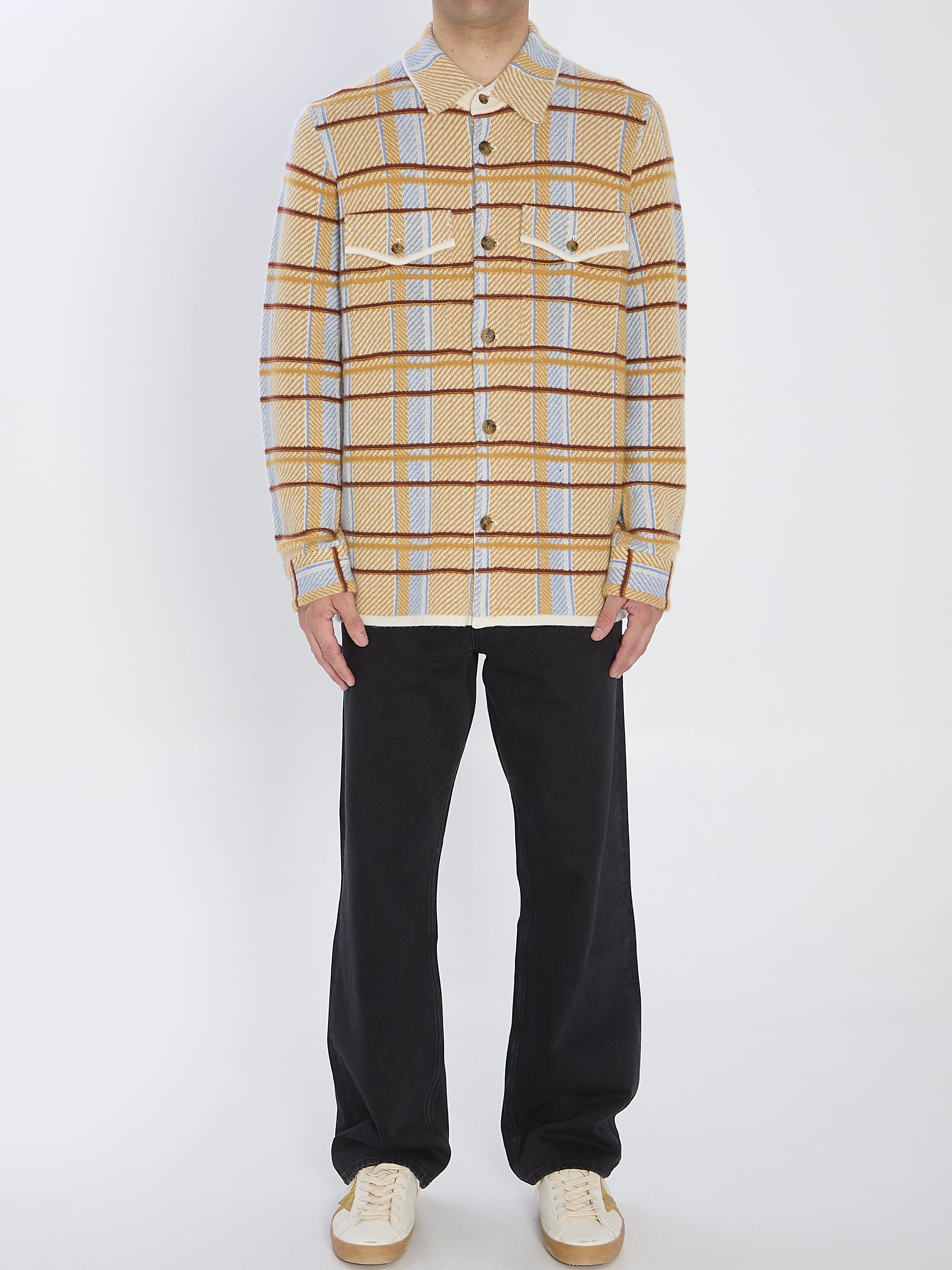 GUEST IN RESIDENCE XS plaid work shirt 
