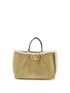 VALENTINO GARAVANI OS suede and sheepskin medium tote bag