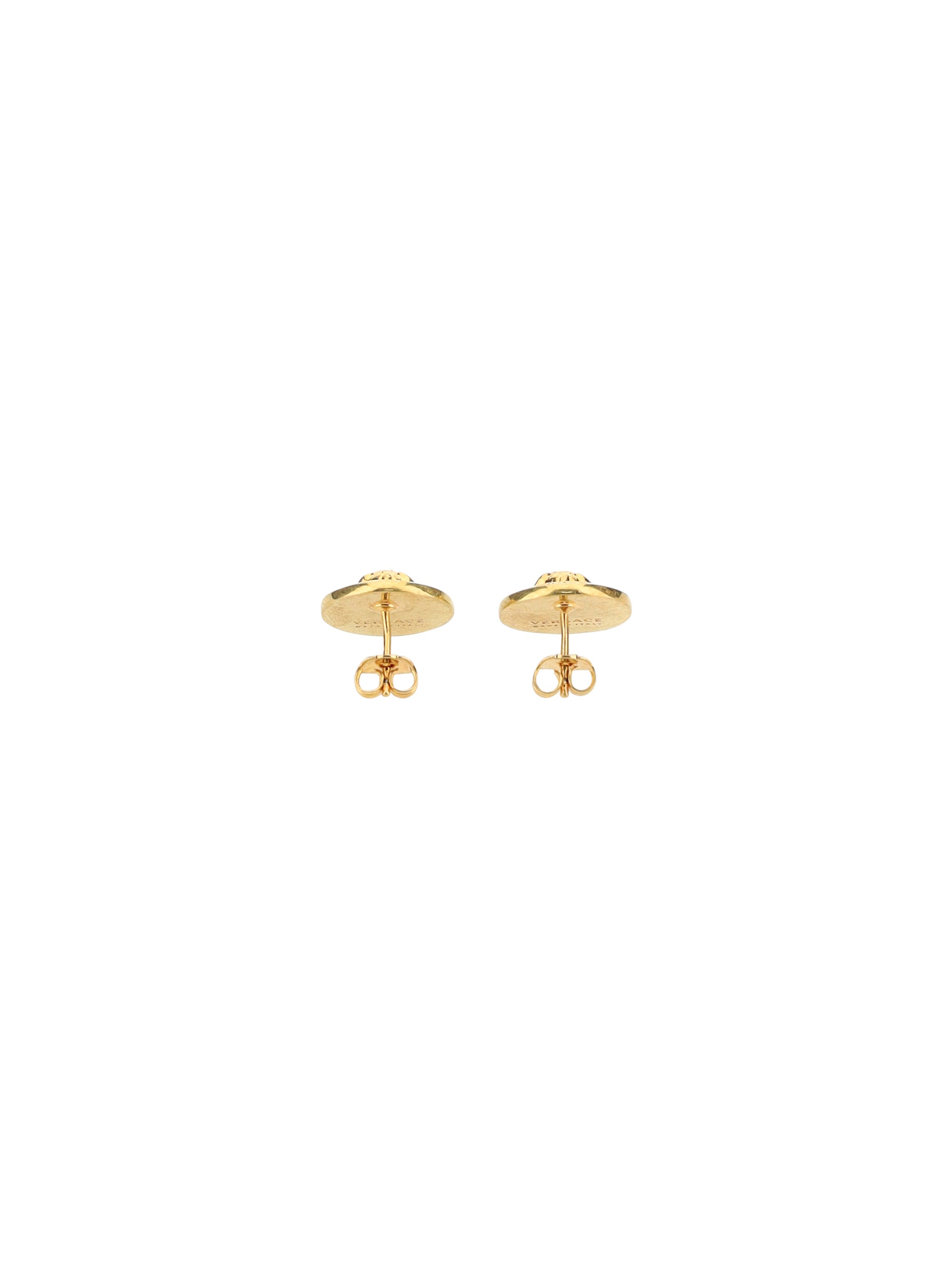 medusa logo earrings