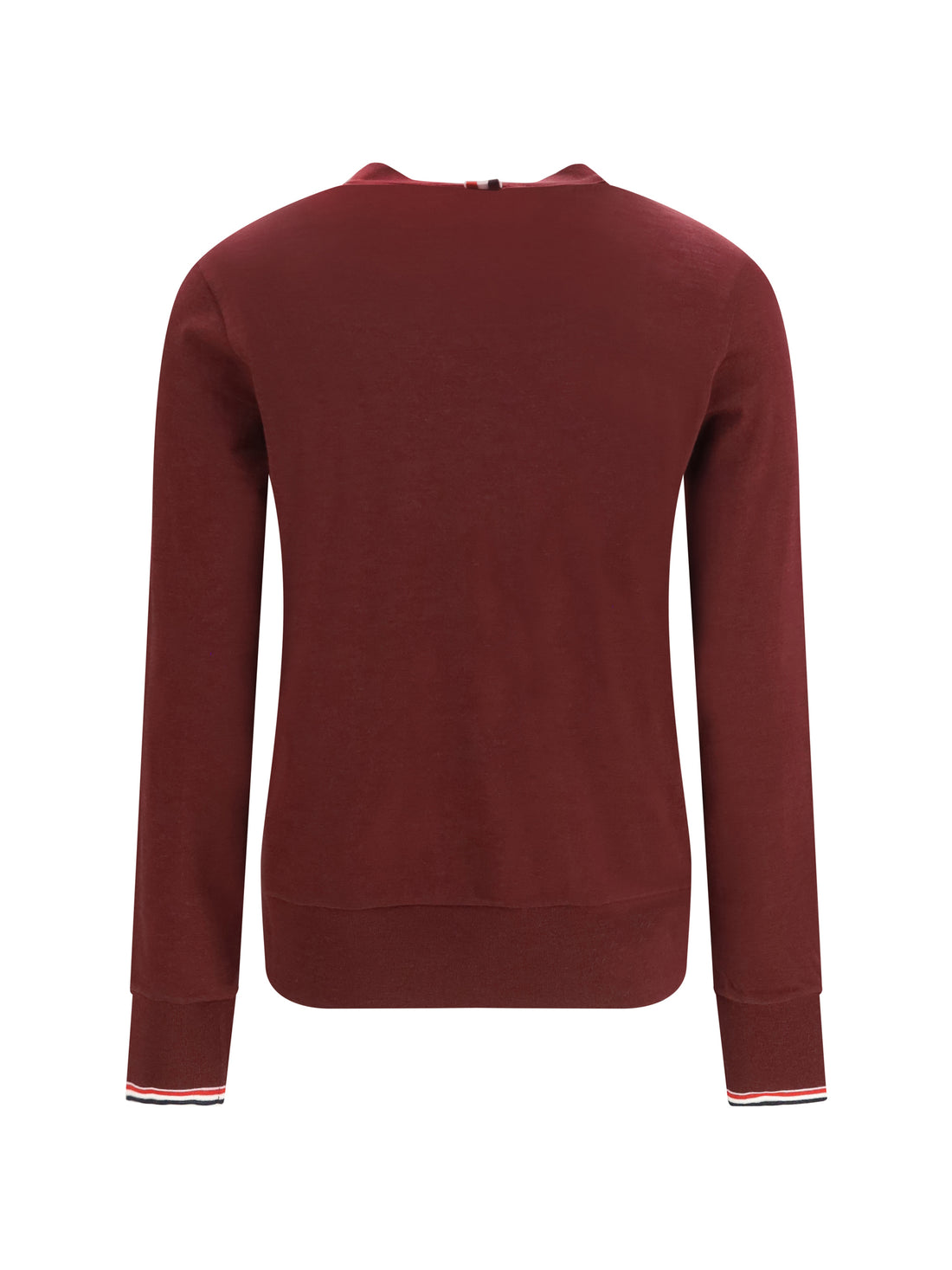 THOM BROWNE 38 v-neck merino wool cardigan