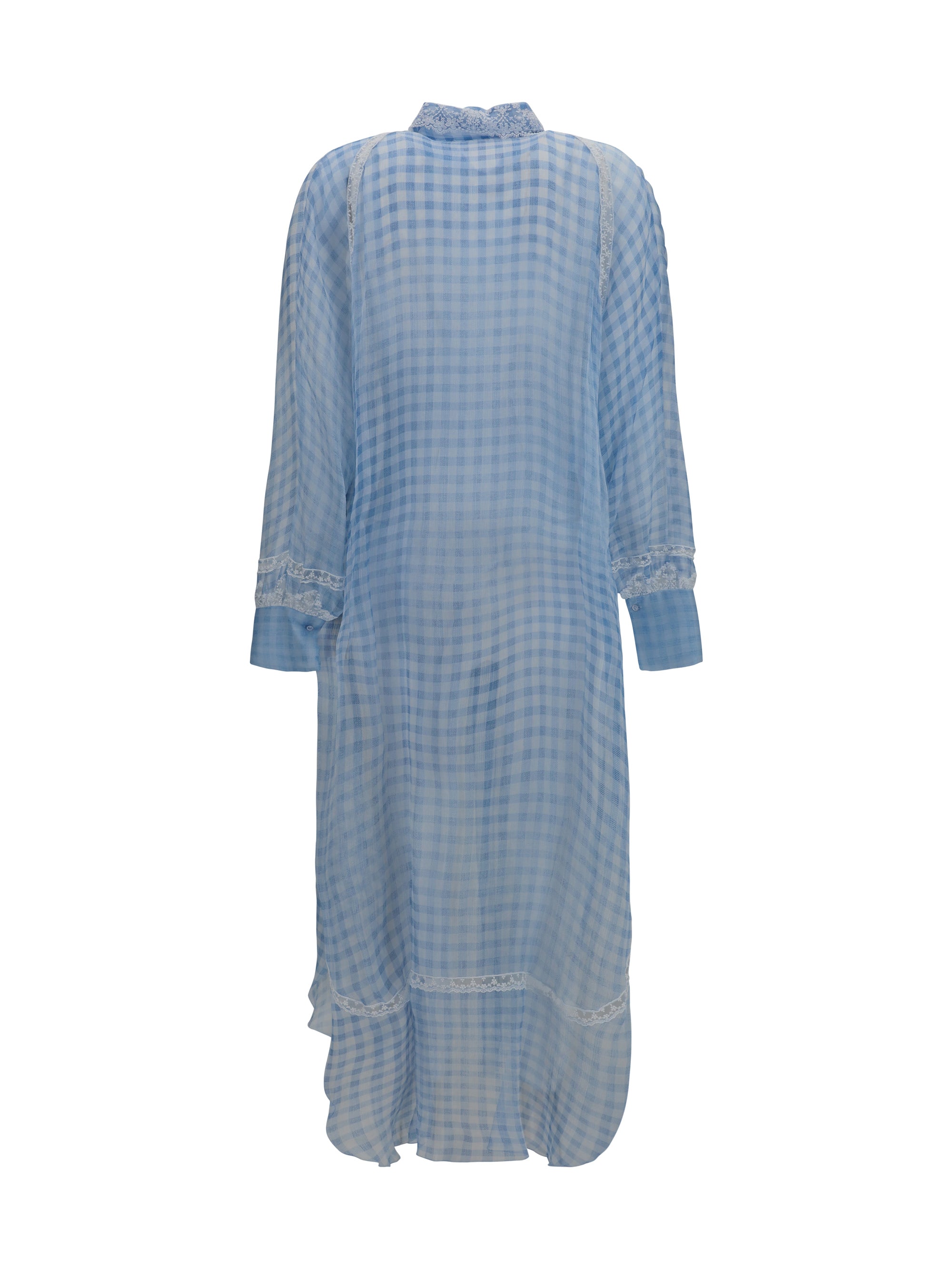 long shirt dress with lace details