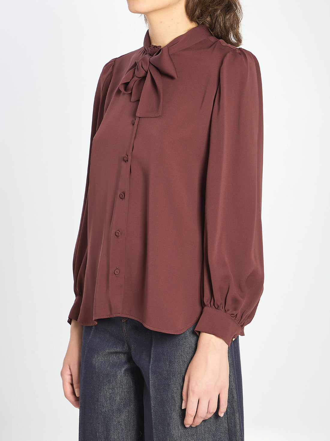 MAX MARA 42 melania silk shirt 