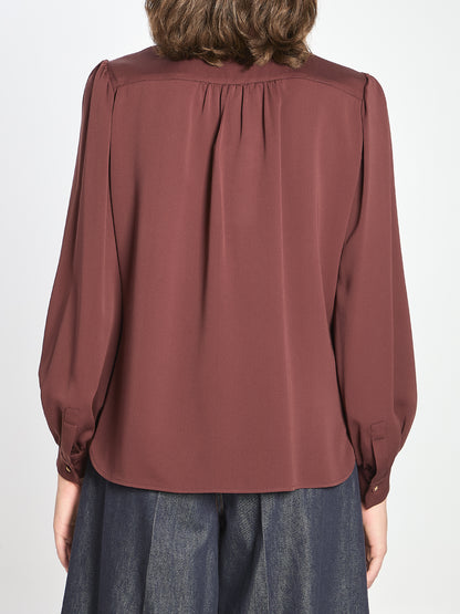 MAX MARA 42 melania silk shirt 
