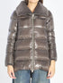 HERNO 40 light puffer with collar fur 