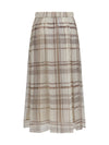 silk midi skirt