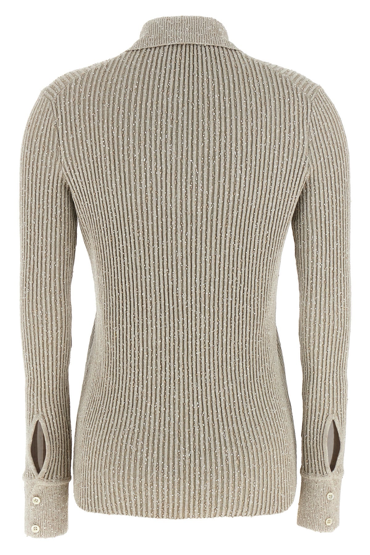 21 ribbed viscose knit cardigan