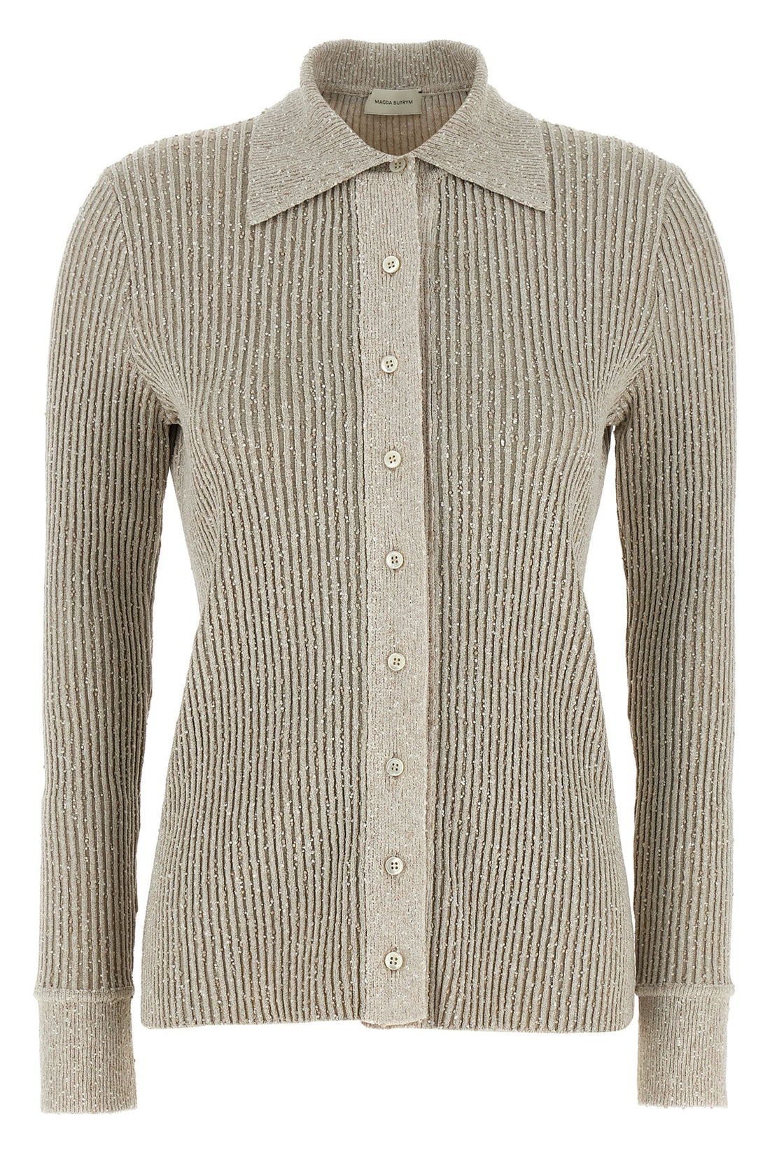 MAGDA BUTRYM 34 21 ribbed viscose knit cardigan