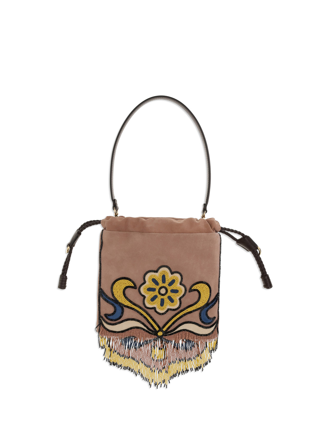 ETRO OS kalispera handbag with beads and fringes
