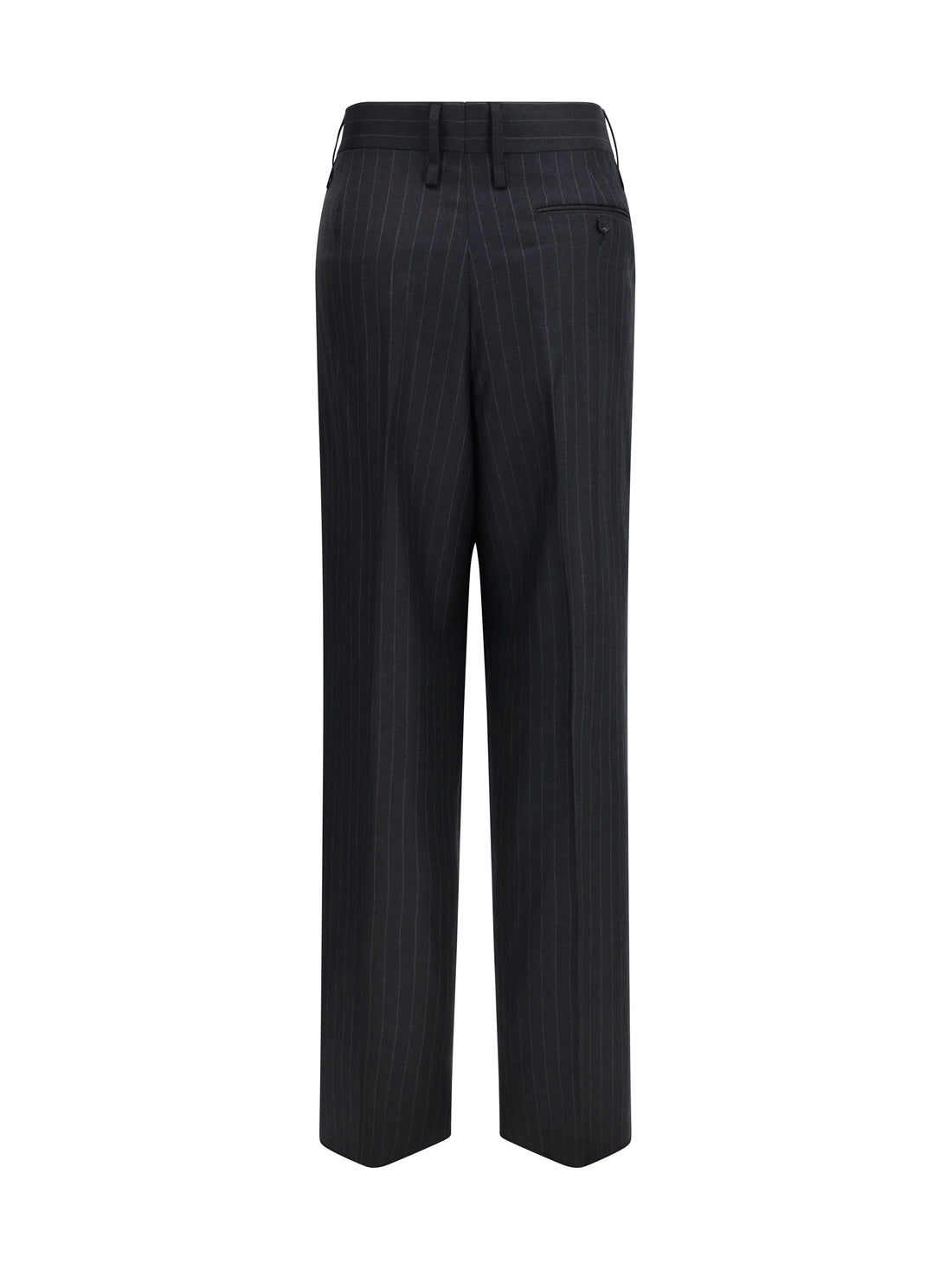 FERRAGAMO 42 pinstripe wool trousers