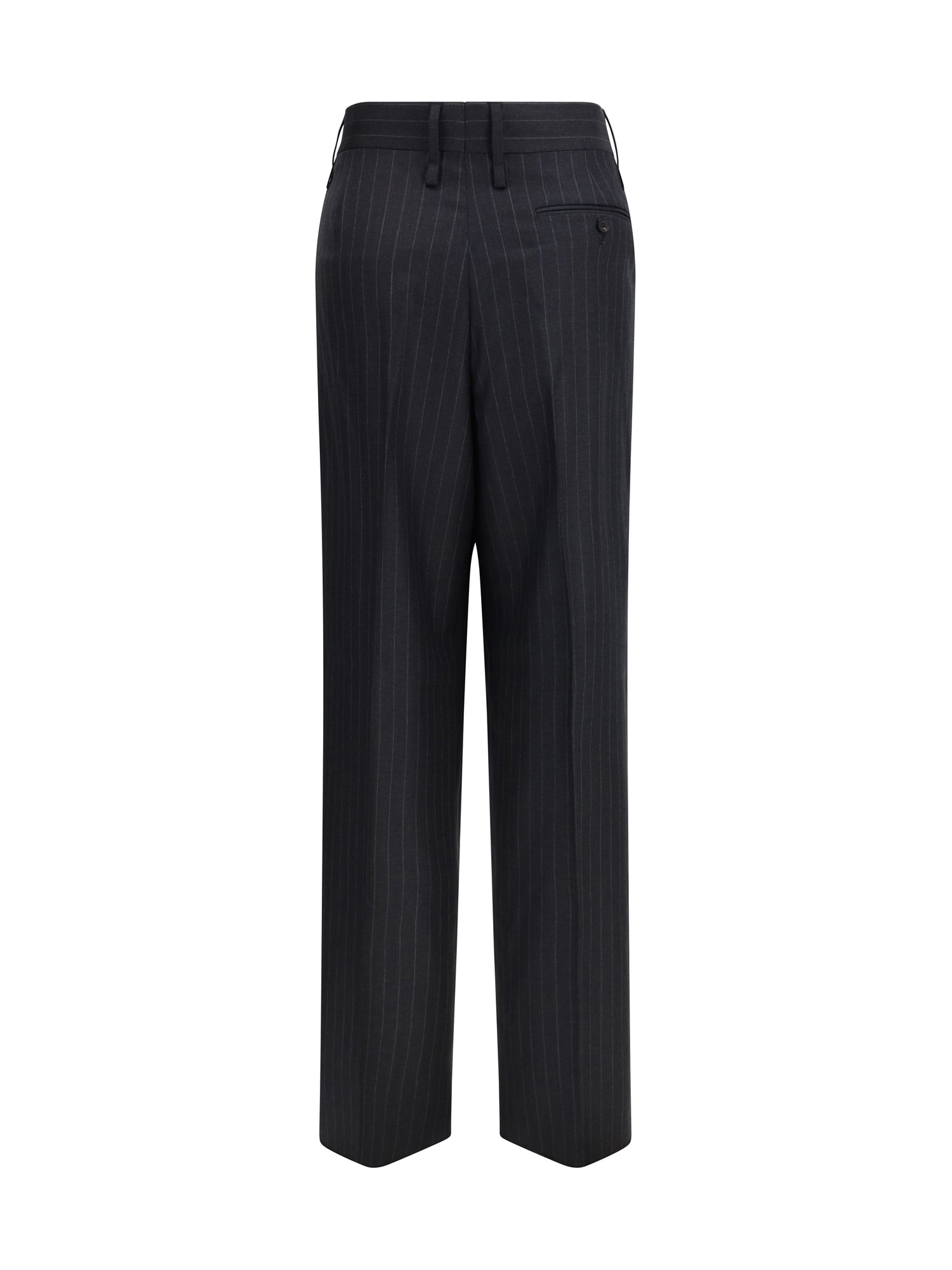 FERRAGAMO 42 pinstripe wool trousers