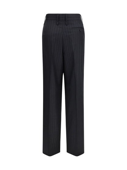 FERRAGAMO 42 pinstripe wool trousers