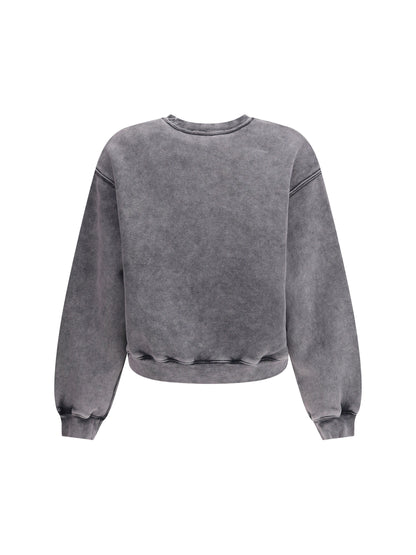 ALEXANDER WANG M  embossed logo crewneck sweatshirt