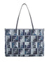 Fendi Roll Large Canvas Shopper With Ff Embroidery