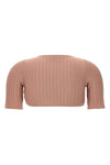 ribbed stretch fabric alka shrug
