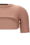ribbed stretch fabric alka shrug