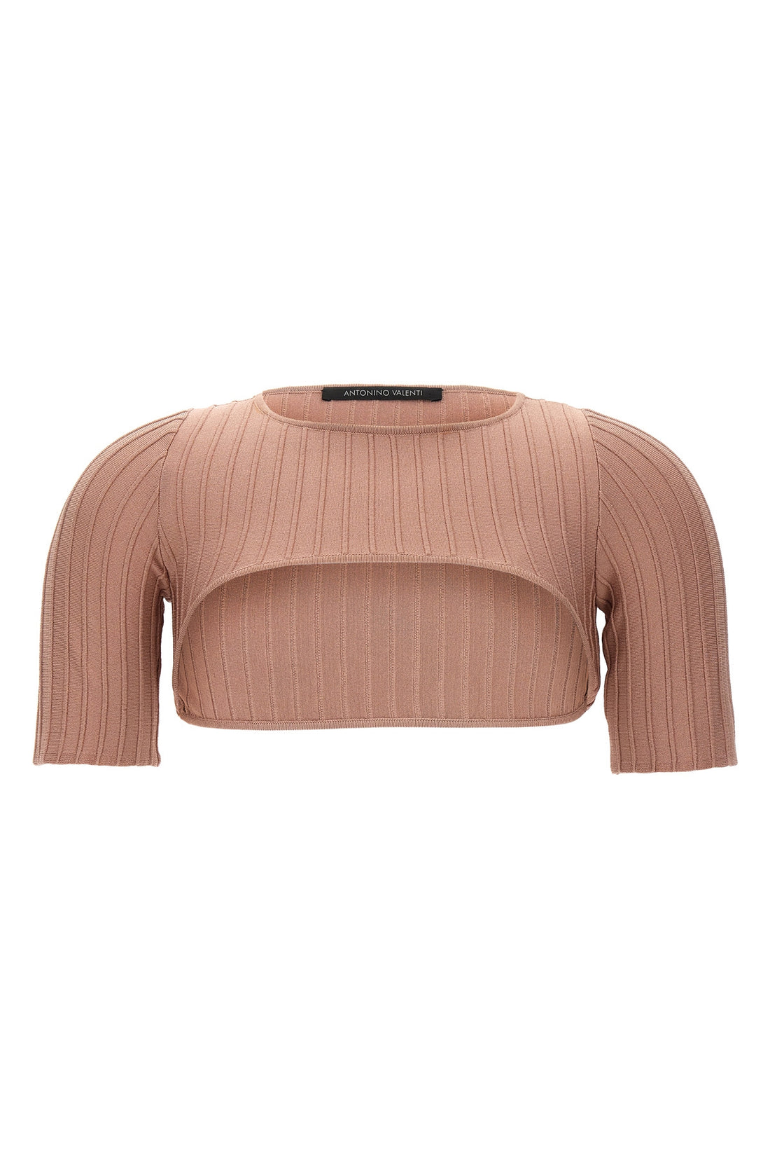 ANTONINO VALENTI 40 ribbed stretch fabric alka shrug