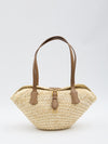 capri coffa bag in straw