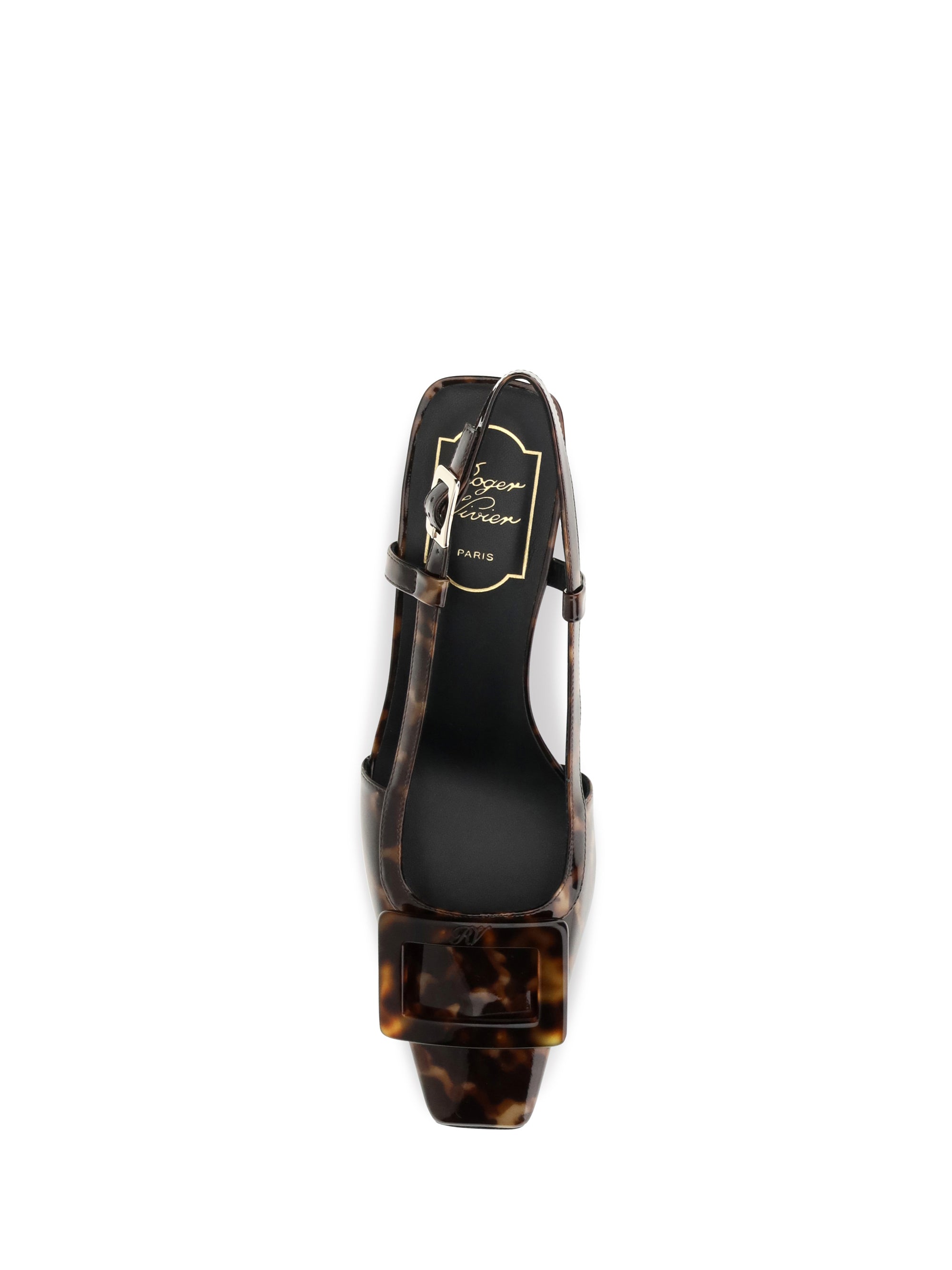 tortoiseshell belle vivier slingback pumps