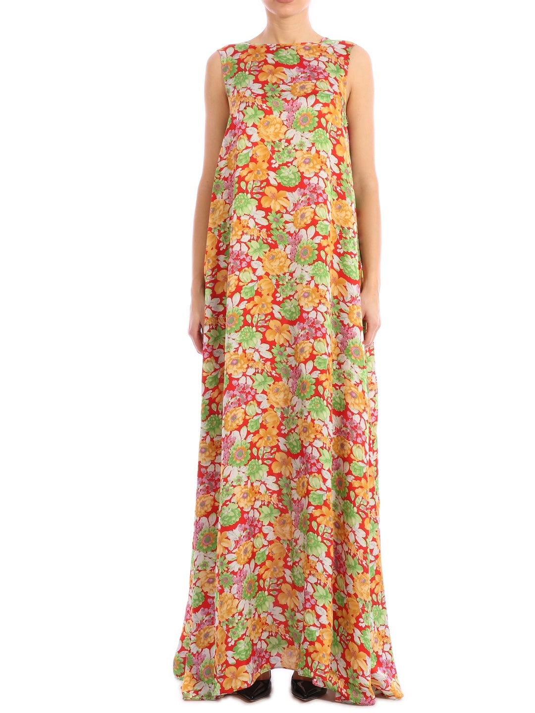 PLAN C 38 floral print maxi dress
