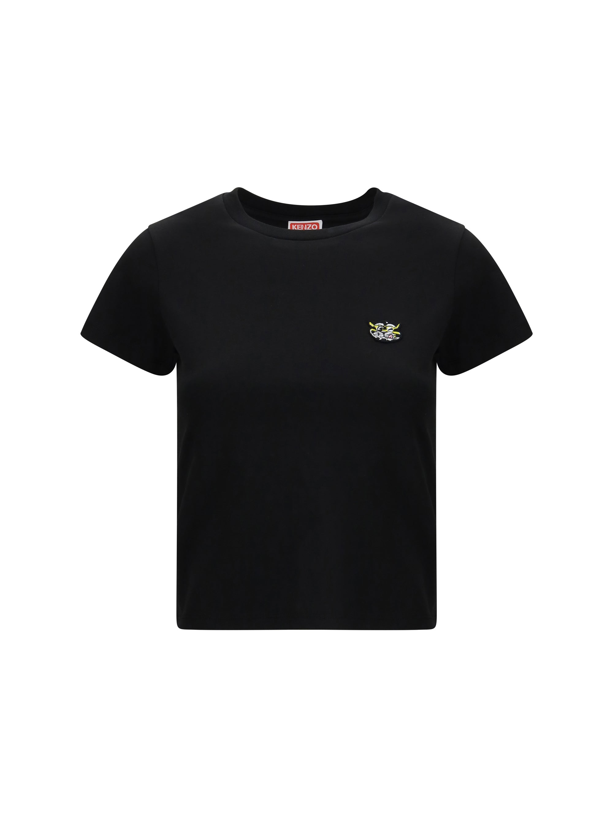 cotton t-shirt with the embroidered “wild tiger”