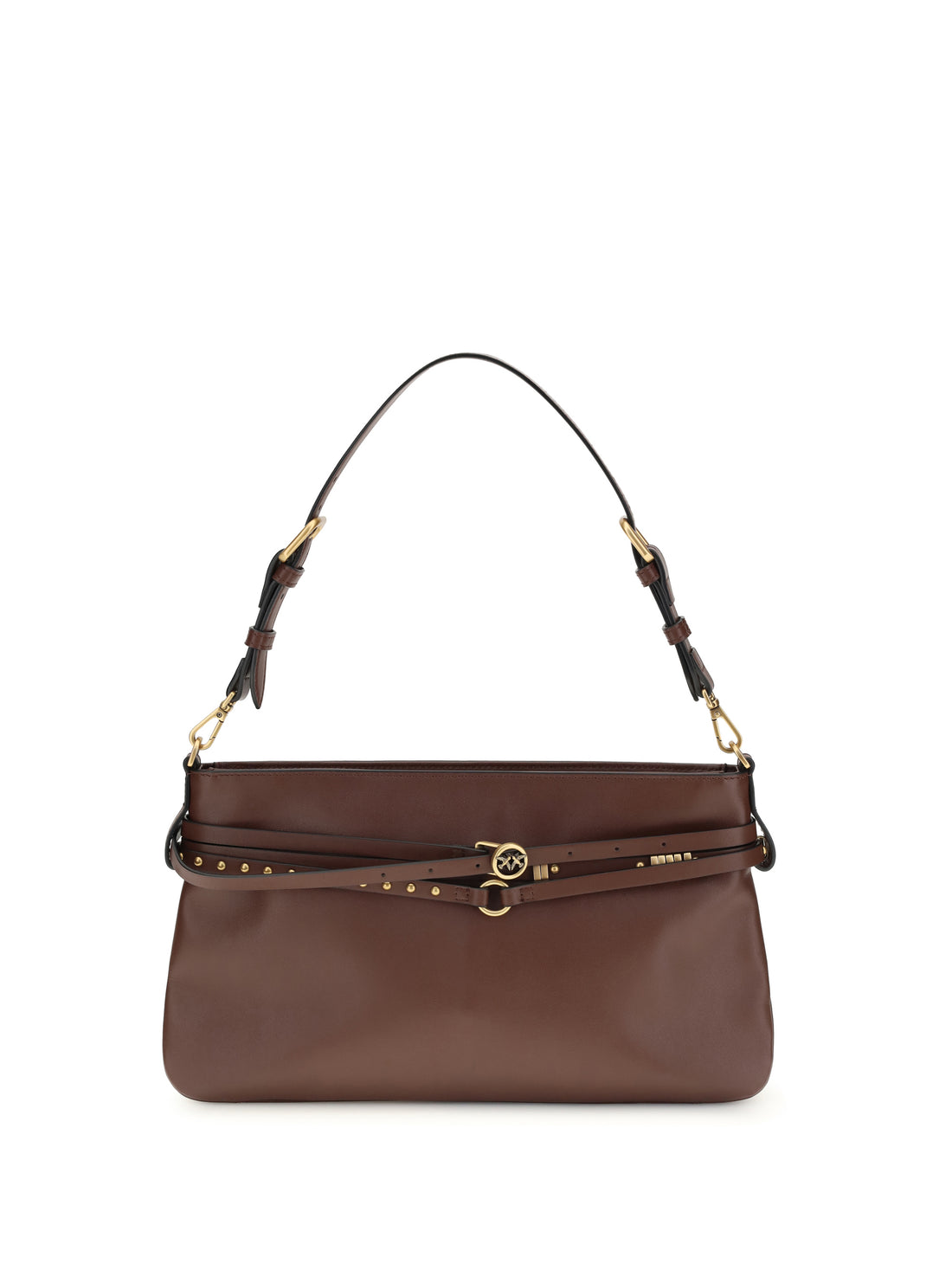 PINKO OS leather shoulder bag
