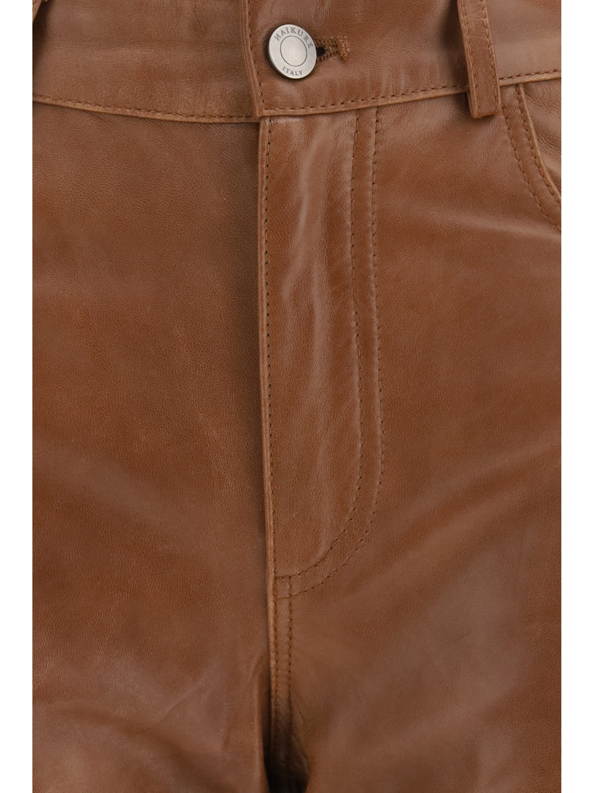 flora flared leather pants