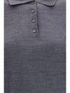 long sleeve merino wool polo