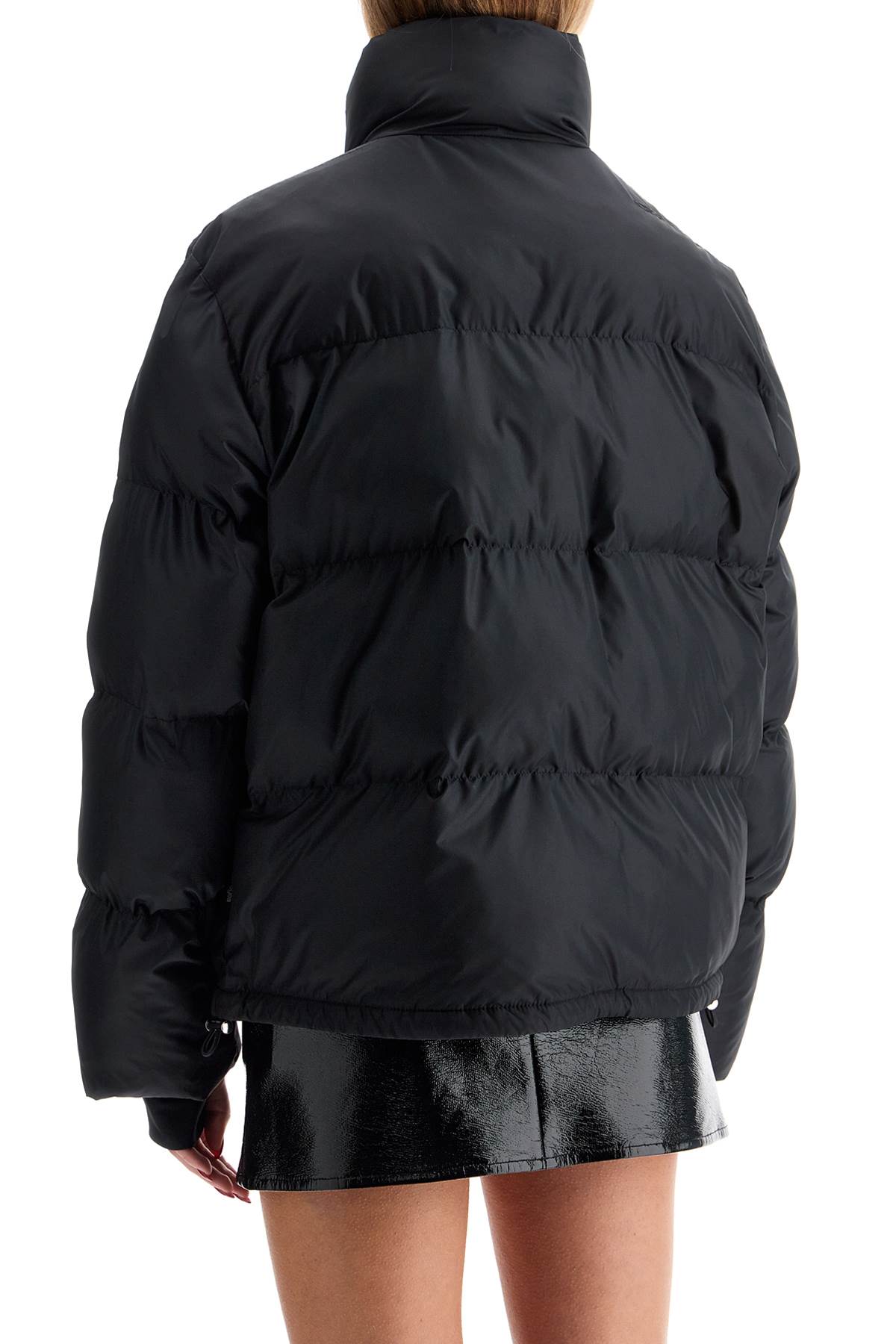 padded technical canvas jacket