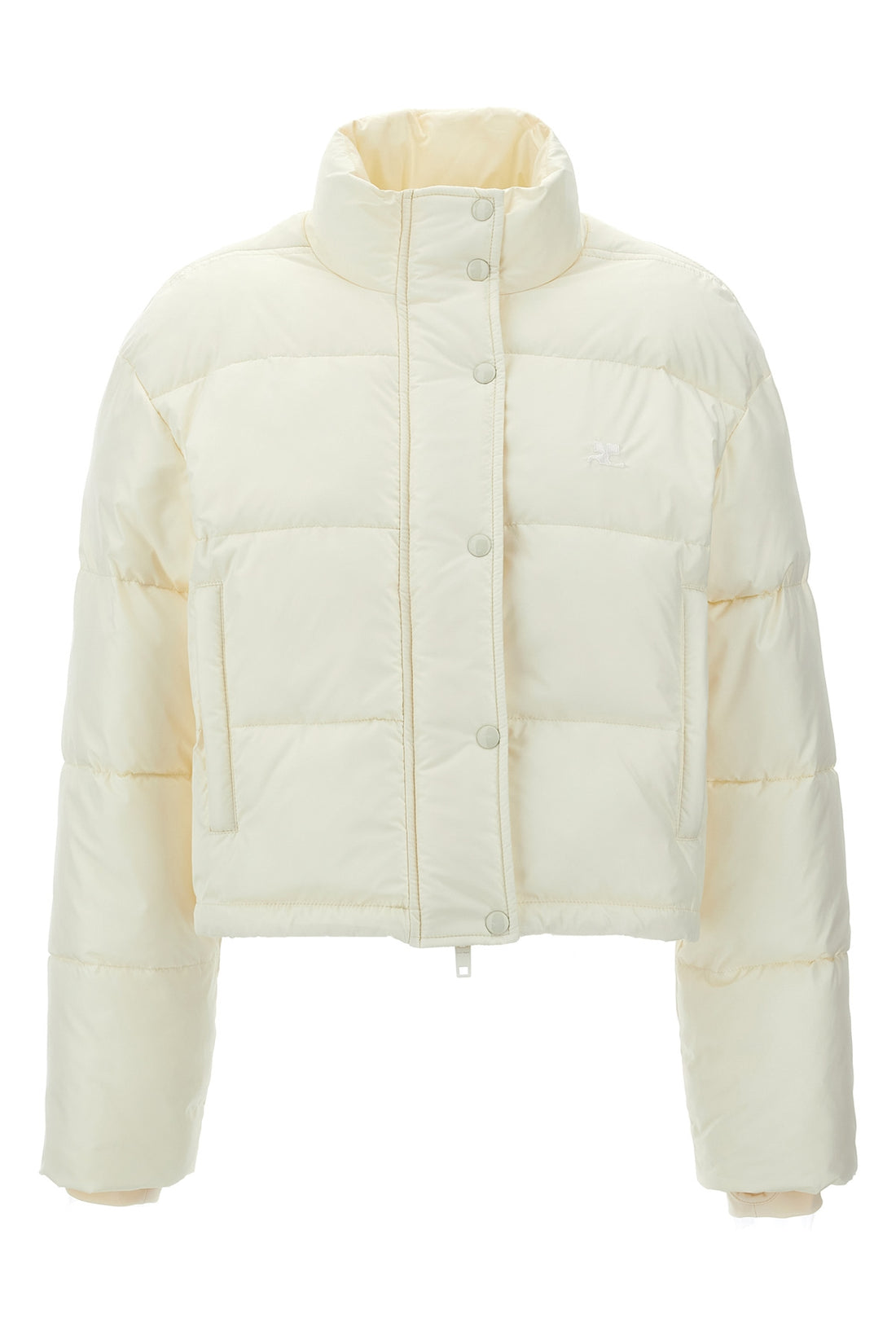 COURRÈGES XS ac cropped puffer jacket in padded nylon