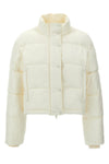 ac cropped puffer jacket in padded nylon