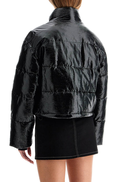 padded vinyl jacket for stylish