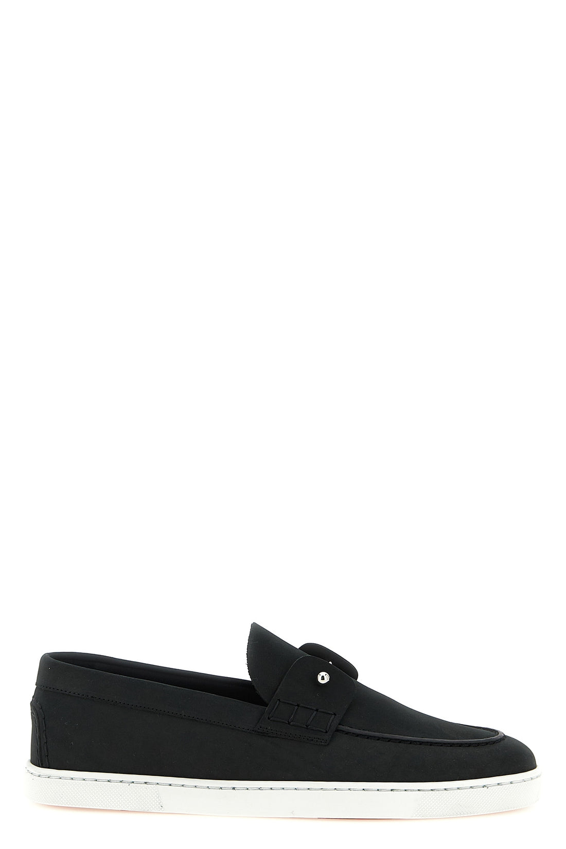 CHRISTIAN LOUBOUTIN 41 chambeliboat nubuck leather loafers slip-on style