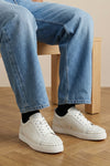 louis junior spikes calf leather sneakers