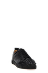 louis junior spikes flat leather sneakers