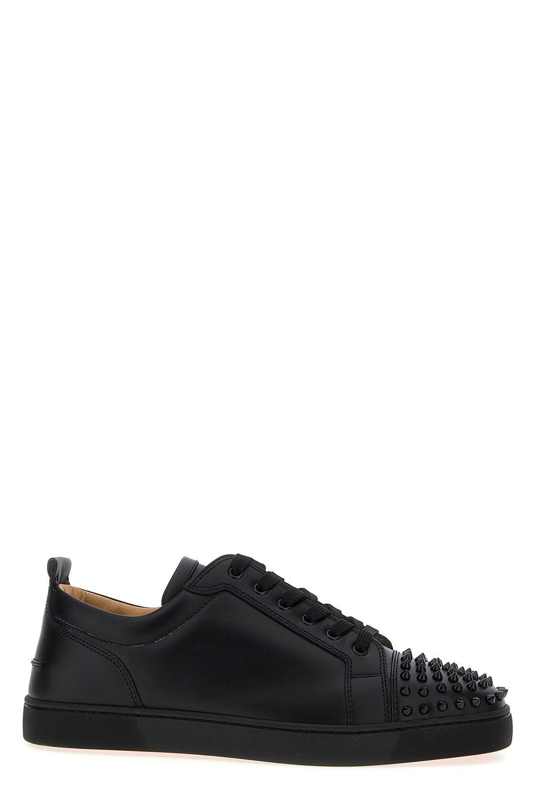 CHRISTIAN LOUBOUTIN 40 louis junior spikes flat leather sneakers