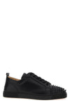 louis junior spikes flat leather sneakers