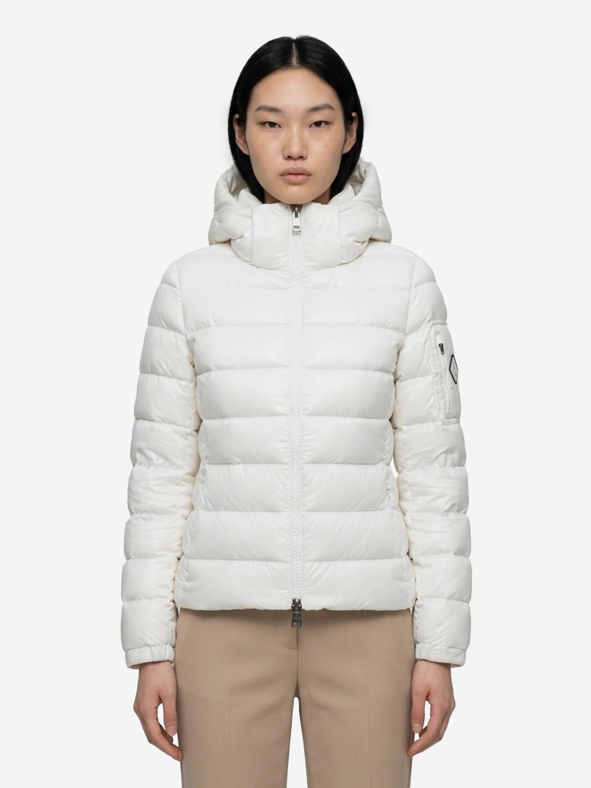 white short down jacket
