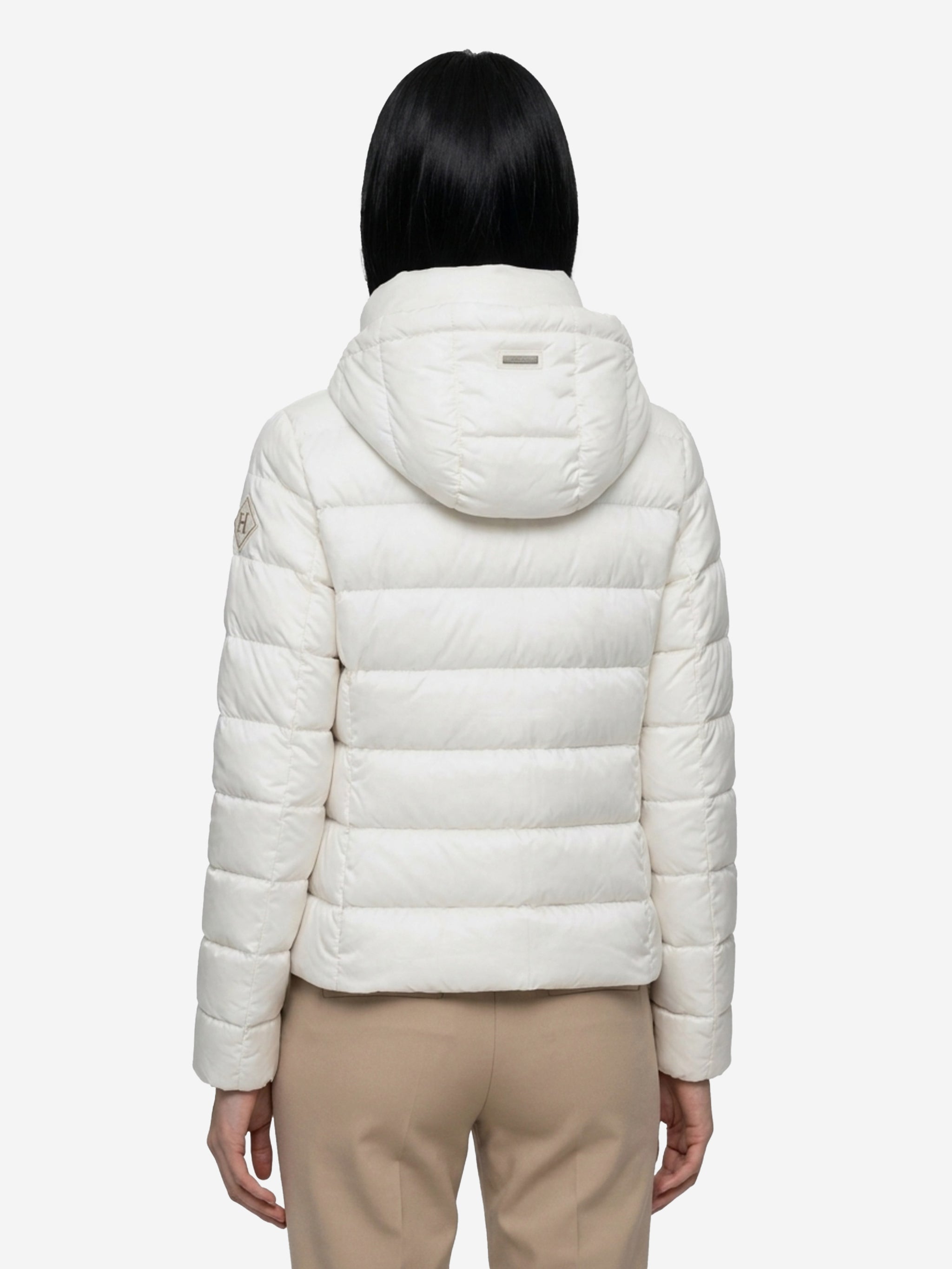 white short down jacket